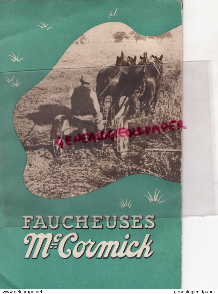 DEPLIANT MC CORMICK- FAUCHEUSE  FAUCHEUSES - Agriculture