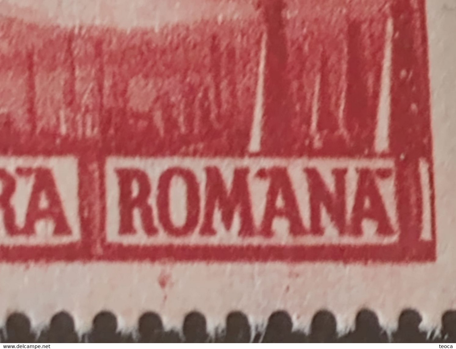 Stamps Errors Romania 1952 # 1362 Printed With Color Line And Circle Outside The Frame, - Errors, Freaks & Oddities (EFO)