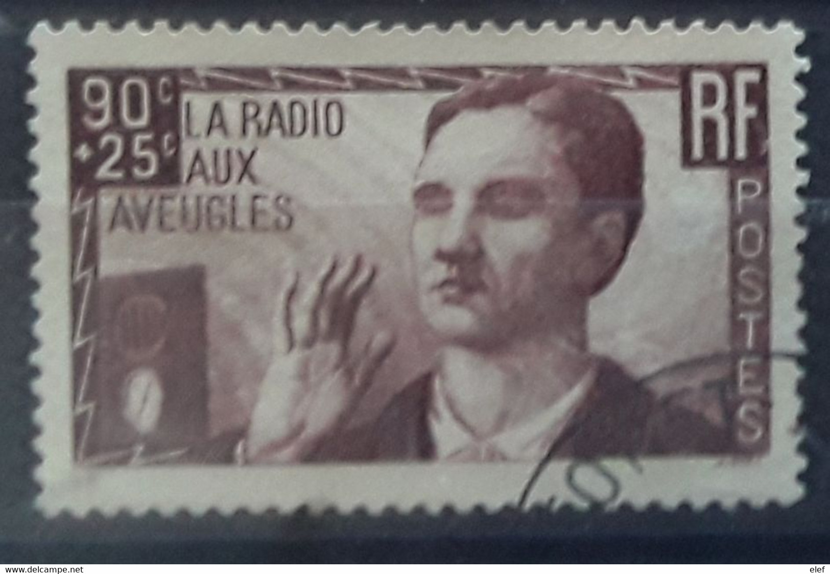 France 1938 Yvert 418, La Radio Aux Aveugles,  Obl TB Cote 10 Euros - Oblitérés