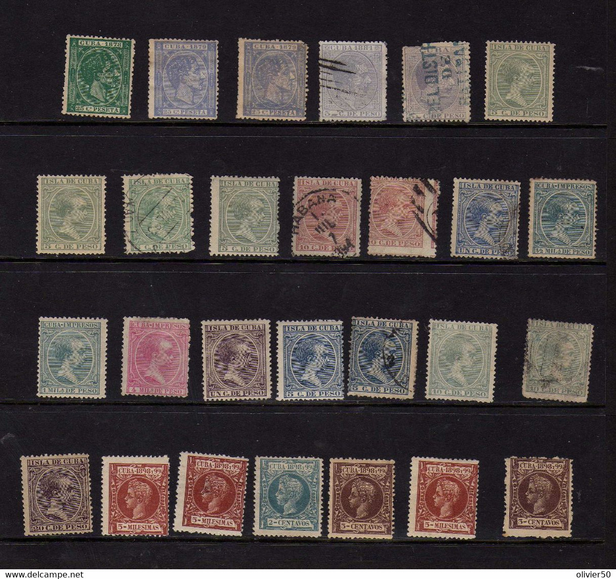 Cuba  - Alphonse XII - Alphonse XIII - Obliteres  Et Neufs*/sg - Telegraafzegels