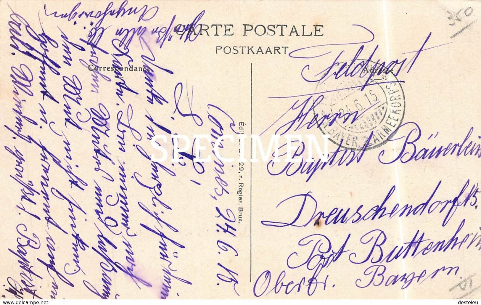 Monument Deleu -  Messines - Mesen - Messines - Mesen