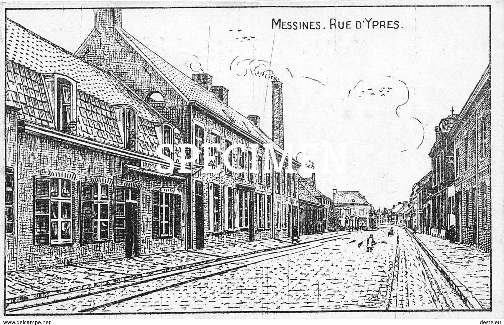 Rue D'Ypres -  Messines - Mesen - Mesen