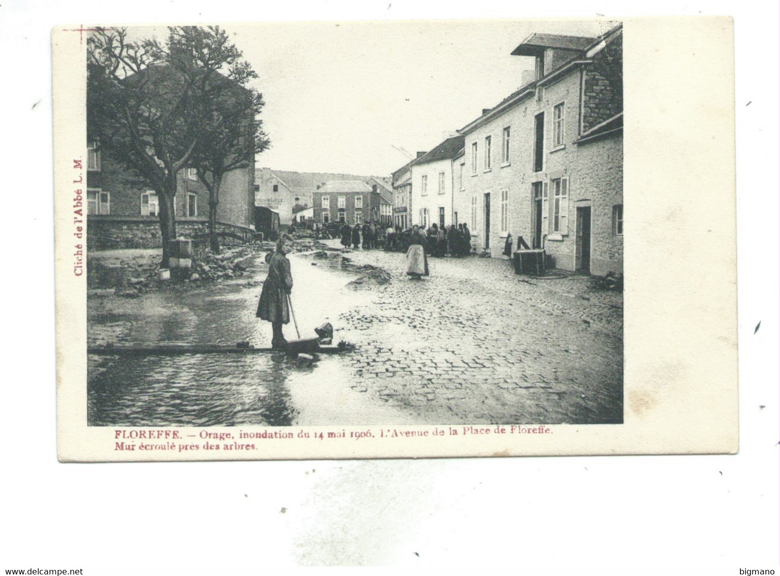 Floreffe. Orage Inondations Du 14 Mai 1906 L'avenue De La Place De Floreffe - Floreffe