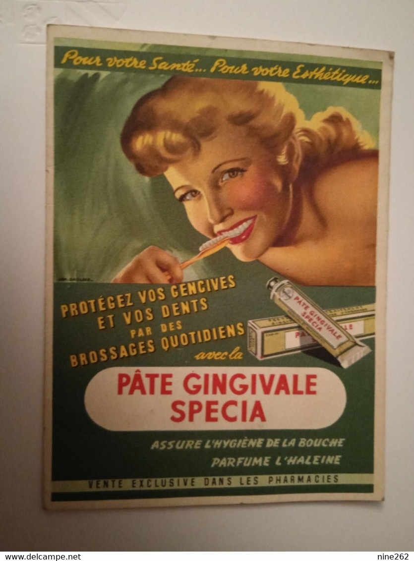 PUB POUR DENTIFRICE..* PATE GINGIVALE * DEPLIANT 3 FEUILLES .... - Droguerie & Parfumerie