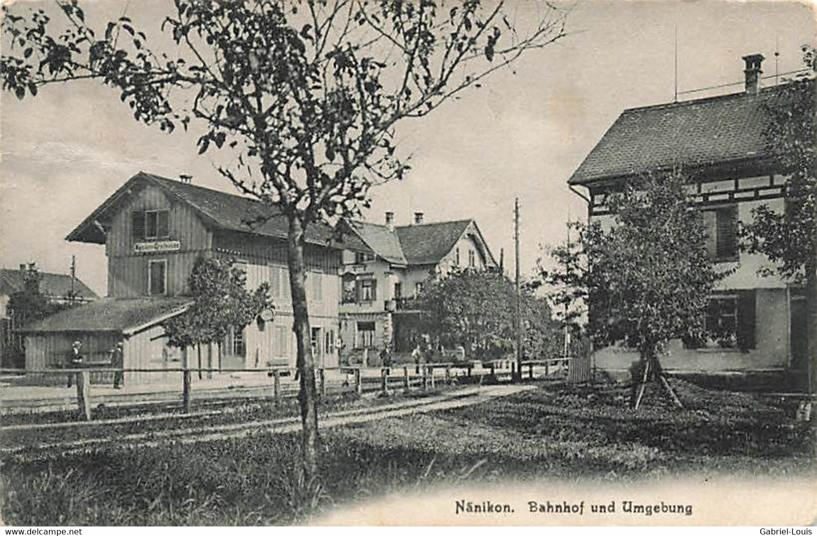 Nänikon Bahnhoh Und Umgebung 1908 - Autres & Non Classés