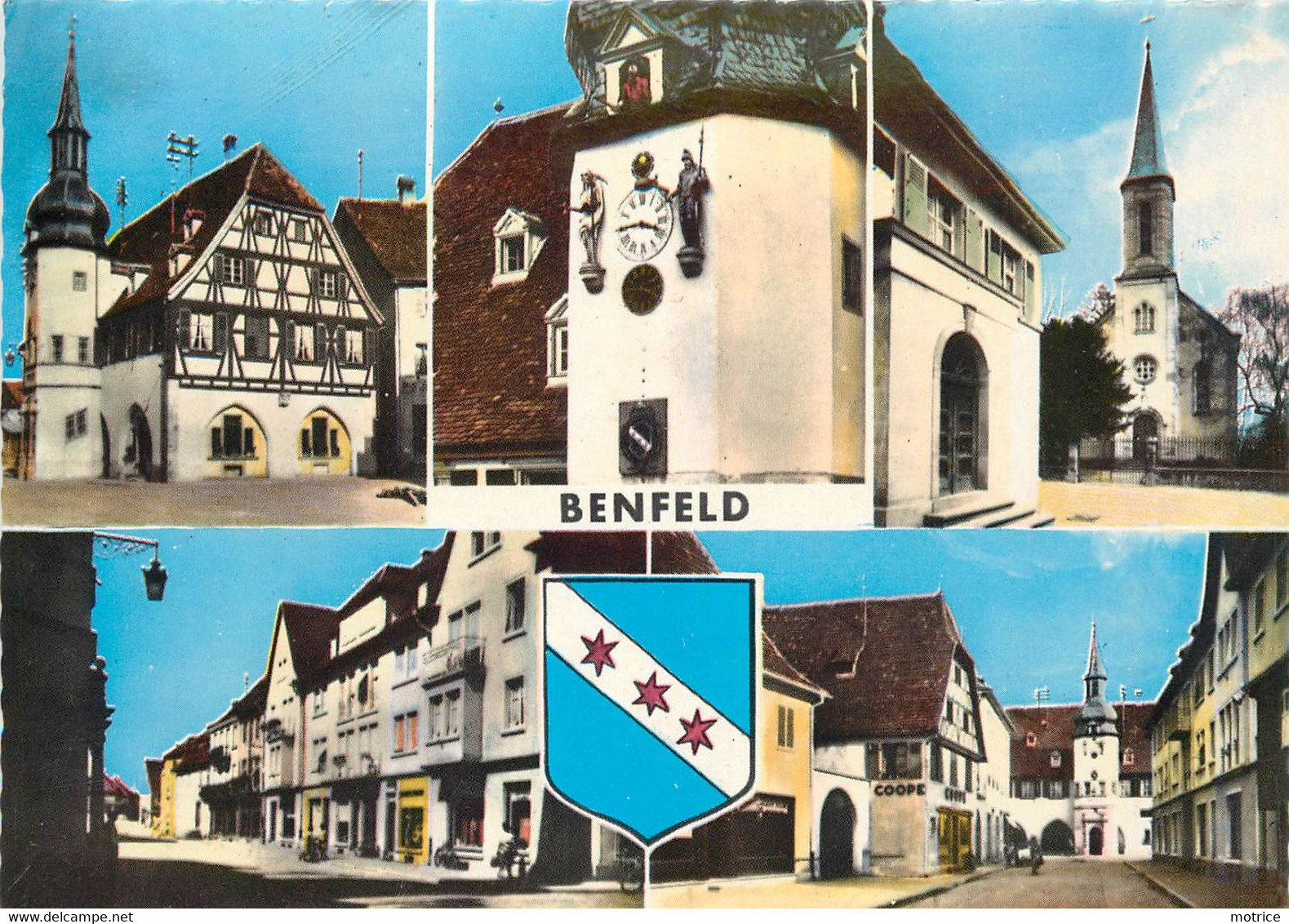 BENFELD -  Carte Multi-vues. - Benfeld