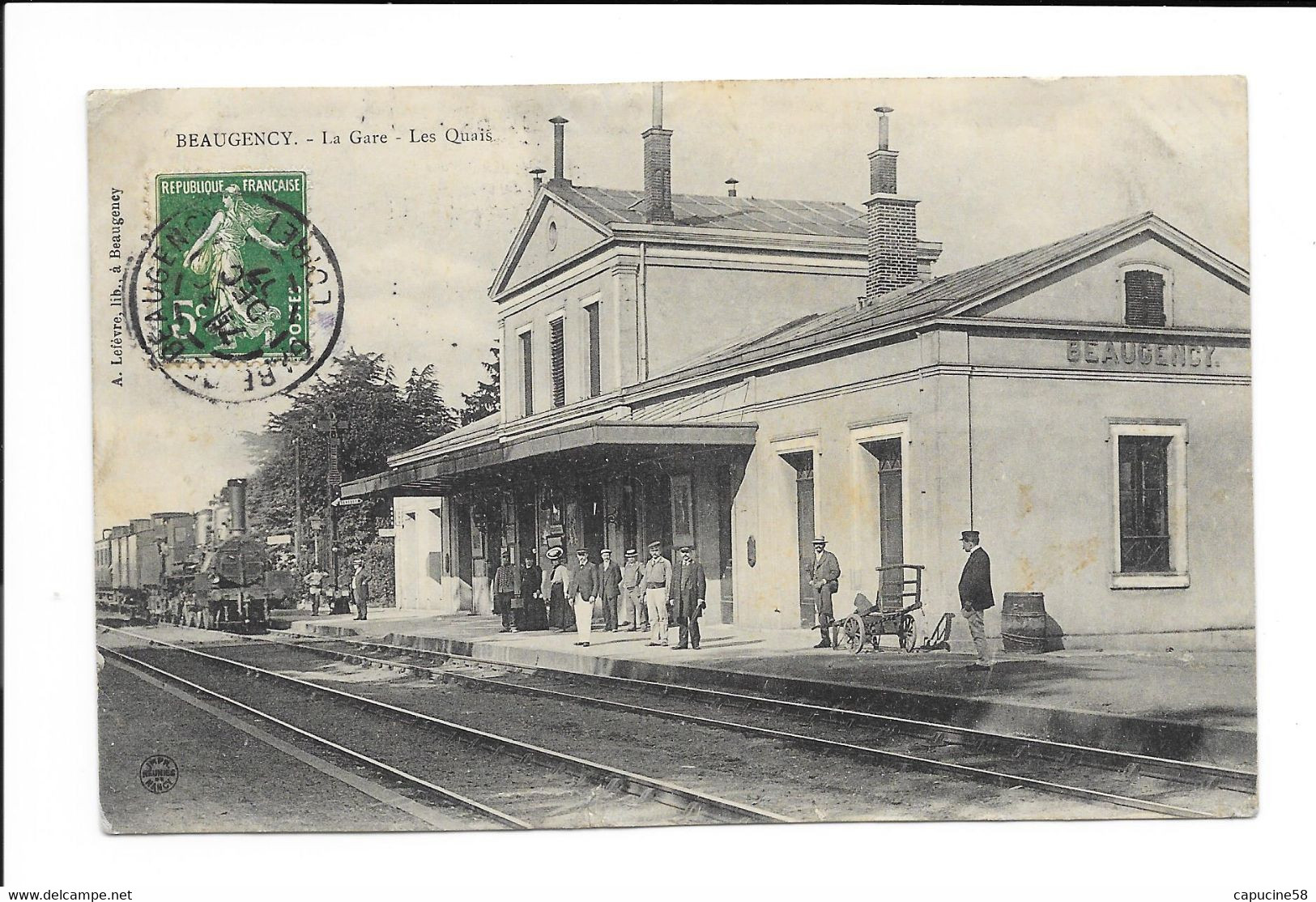 Beaugency 45 La Gare Les Quais Avec Train -   0025 - Beaugency