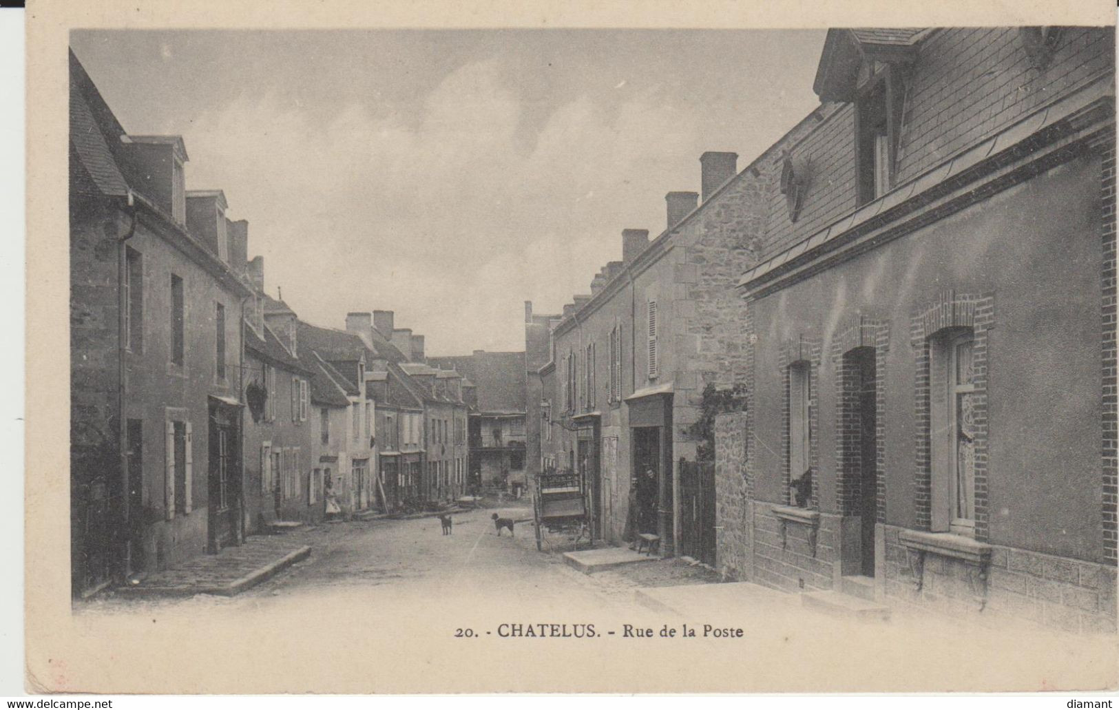 CHATELUS MALVALEIX (23) - Rue De La Poste - état Correct - Chatelus Malvaleix