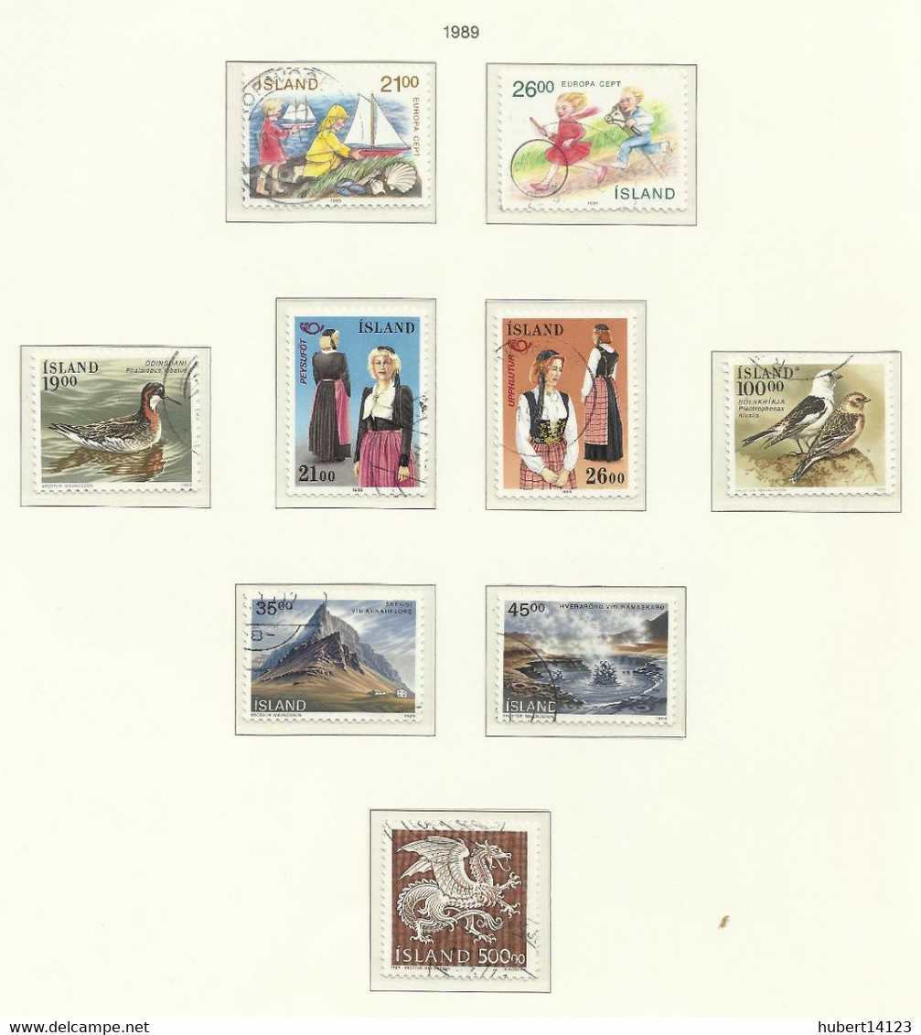 ISLANDE 1989  N° 650 à 666 + BLOC N° 10 - Other & Unclassified