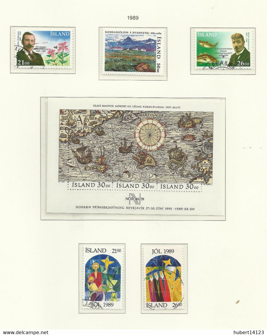 ISLANDE 1989  N° 650 à 666 + BLOC N° 10 - Other & Unclassified