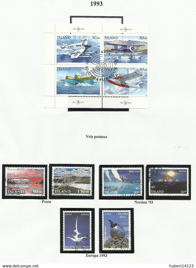 ISLANDE 1993  N° 733 à 749 + BLOC N° 14 - Other & Unclassified