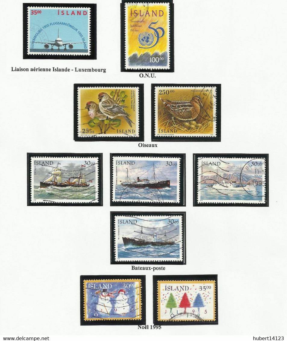 ISLANDE 1995  N° 771 à 792 + BLOC N° 18 - Otros & Sin Clasificación