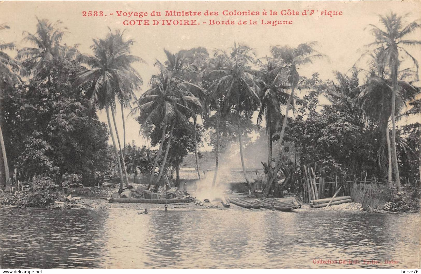COTE D'IVOIRE - Bords De La Lagune - Voyage Du Ministre Des Colonies à La Côte D'Afrique - Côte-d'Ivoire