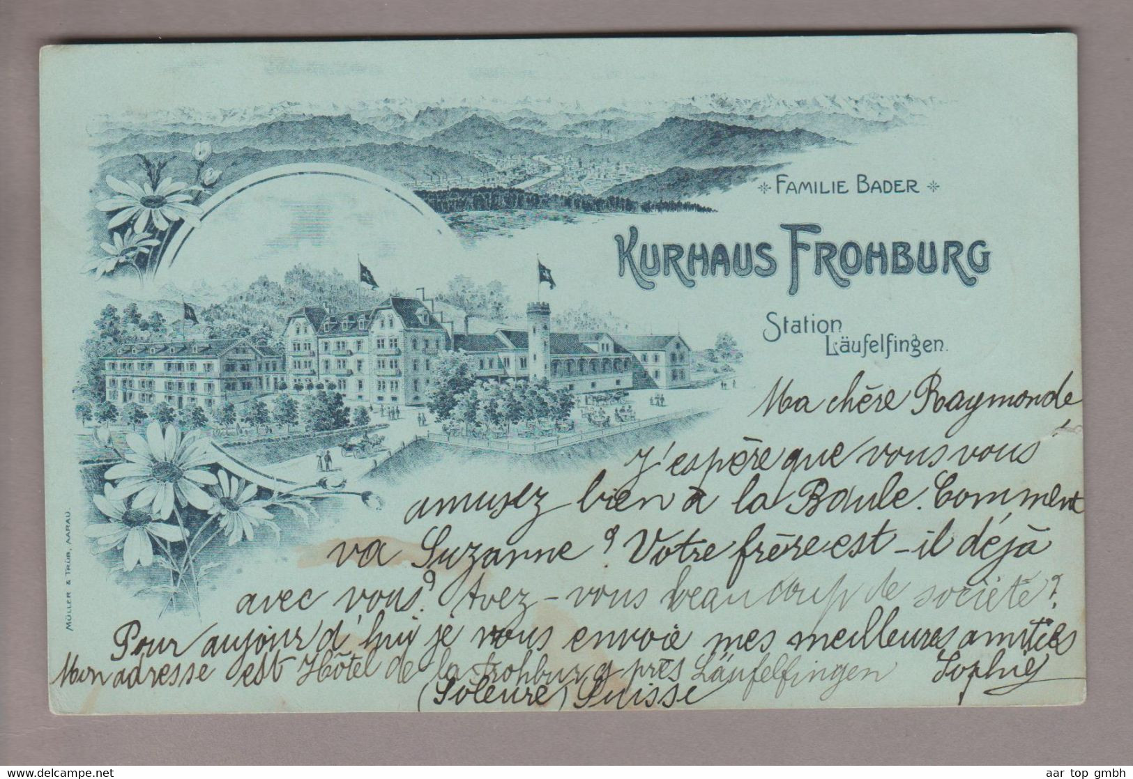 AK CH BL Läufelfingen 1901-07-30 Litho Kurhaus Frohburg - Läufelfingen