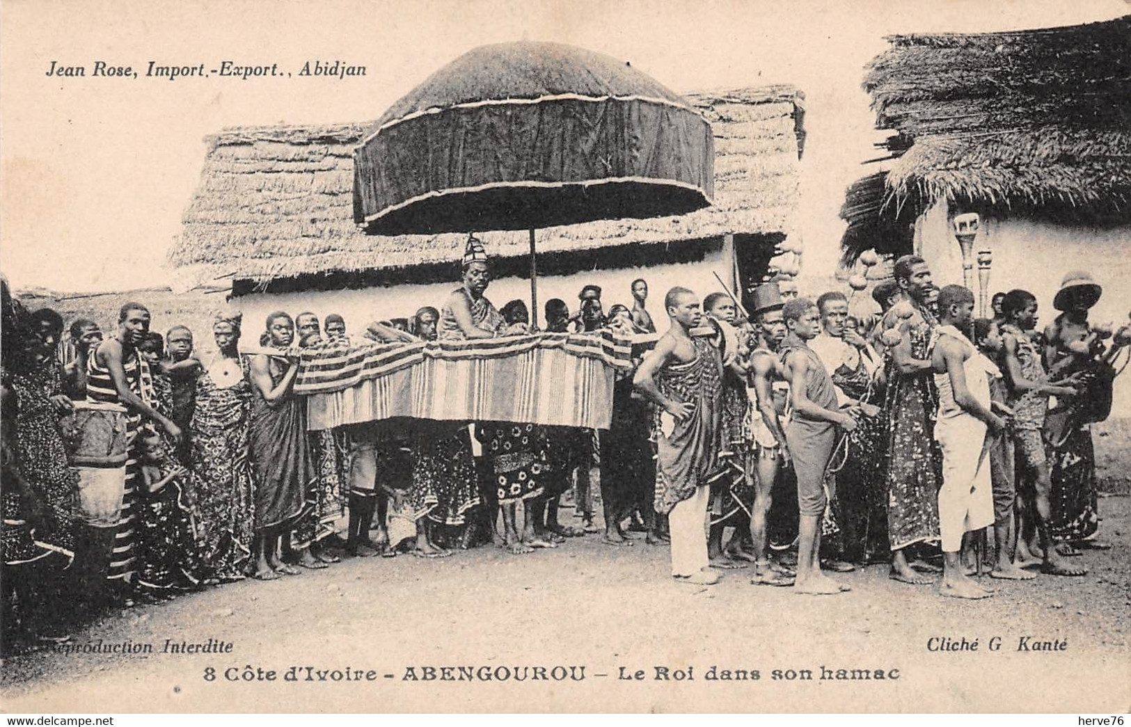 COTE D'IVOIRE - ABENGOUROU  Le Roi Dans Son Hamac - Côte-d'Ivoire
