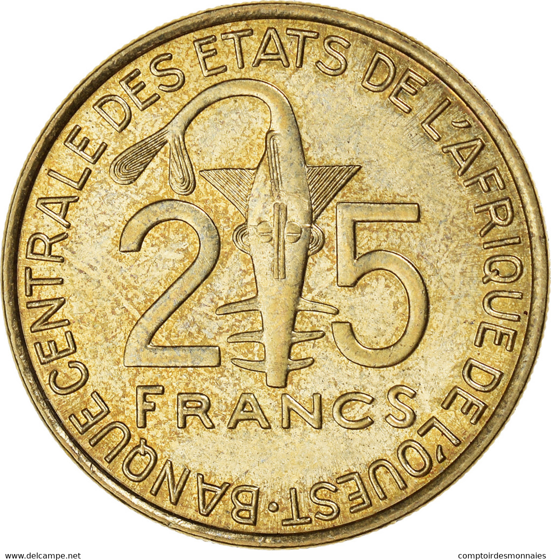 Monnaie, Communauté économique Des États De L'Afrique De L'Ouest, 25 Francs - Elfenbeinküste