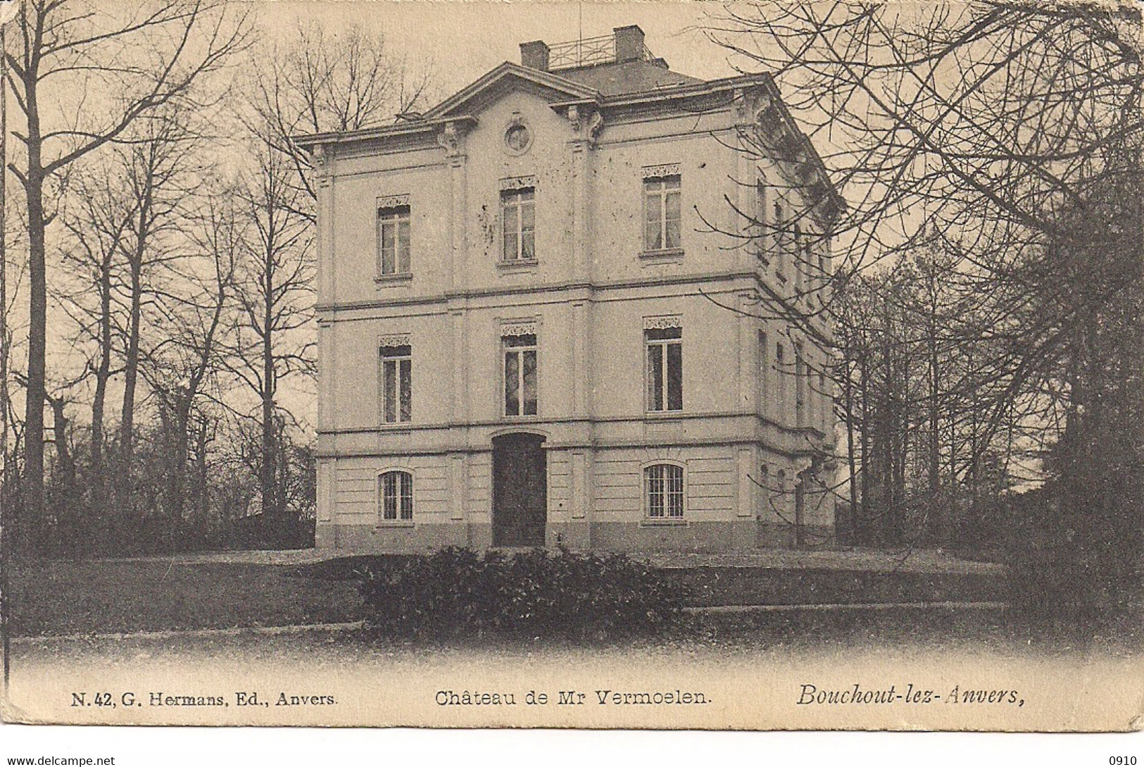 BOECHOUT-BOUCHOUT LEZ ANVERS "CHATEAU DE MR.VERMOELEN " UITG.G.HERMANS N°42 - Boechout