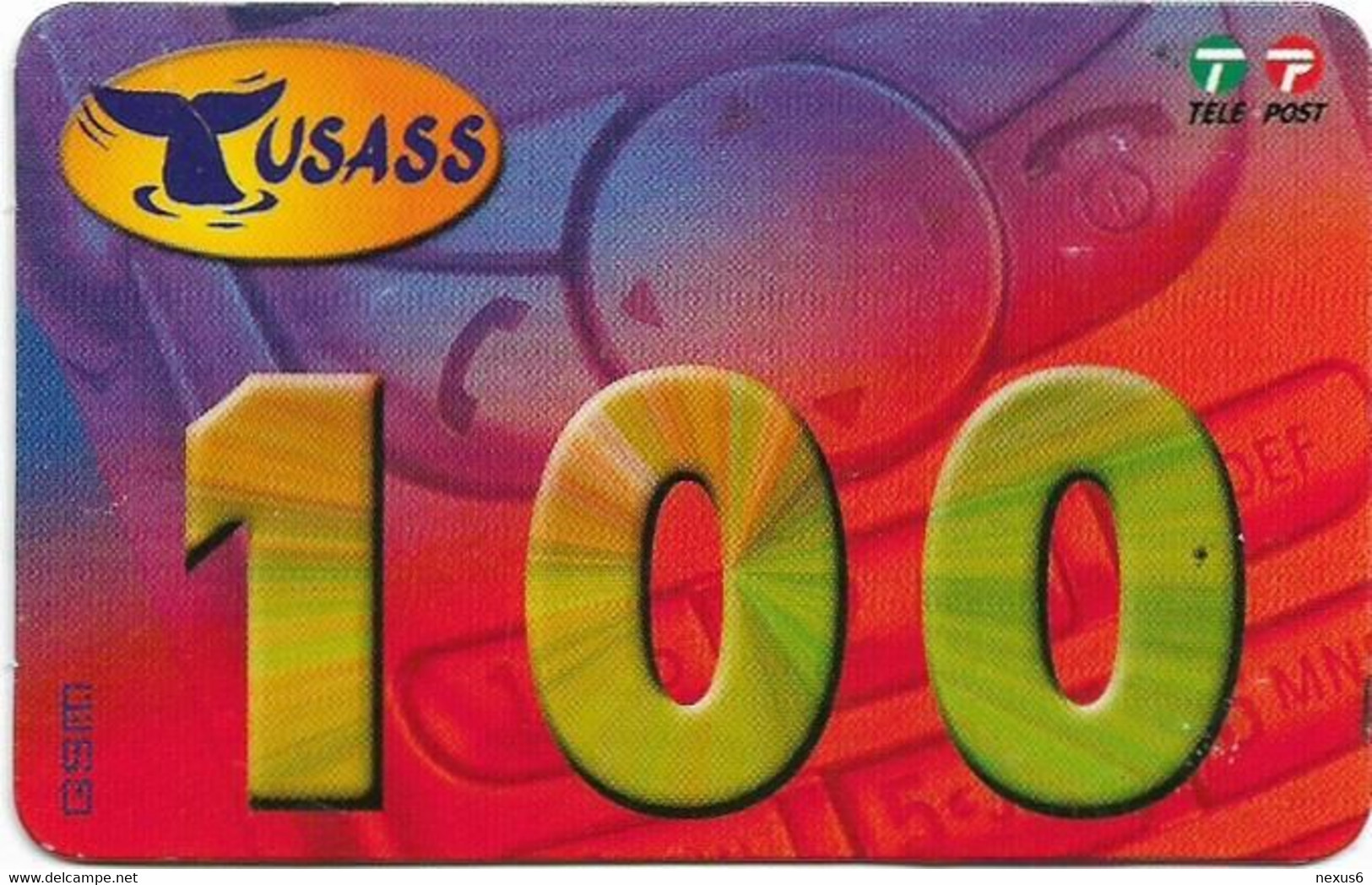 Greenland - Tusass - Purple Red Design, GSM Refill, 100kr. Exp. 09.05.2006, Used - Grönland