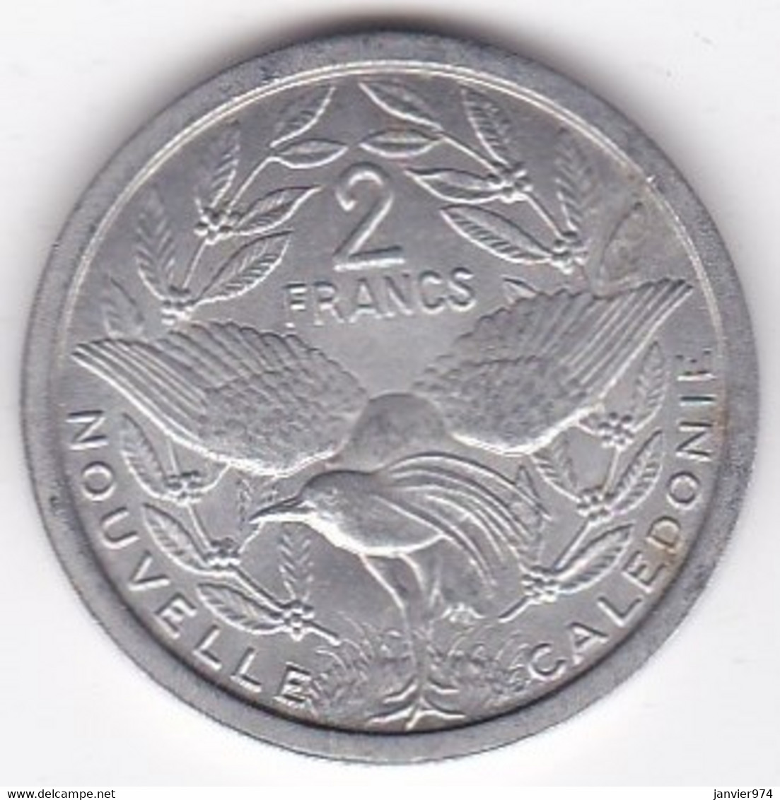 Nouvelle-Calédonie – Union Française. 2 Francs 1949. Aluminium - Nueva Caledonia