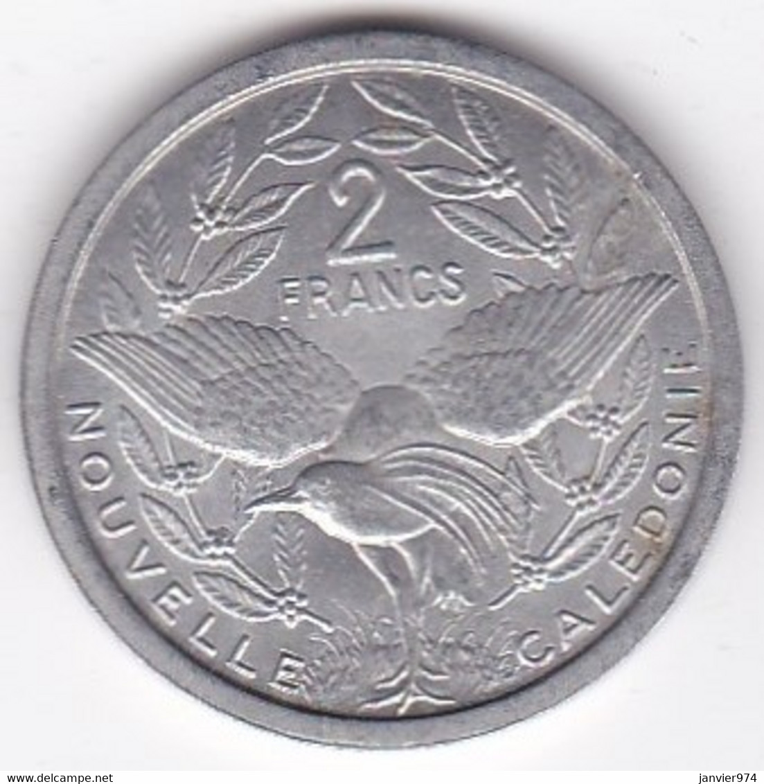 Nouvelle-Calédonie – Union Française. 2 Francs 1949. Aluminium - Neu-Kaledonien