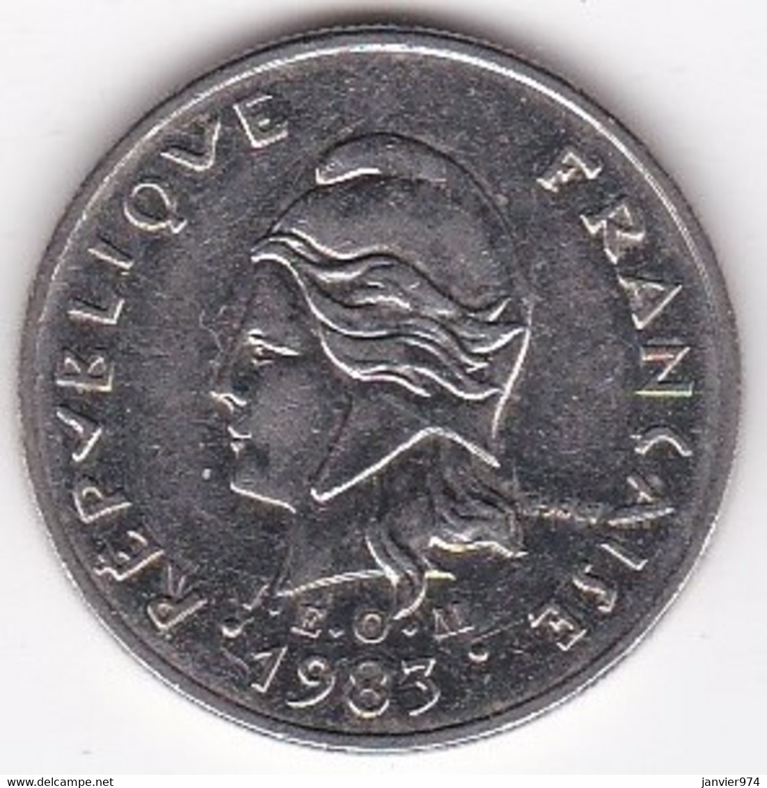 Nouvelle-Calédonie. 10 Francs 1983. En Nickel - Nieuw-Caledonië