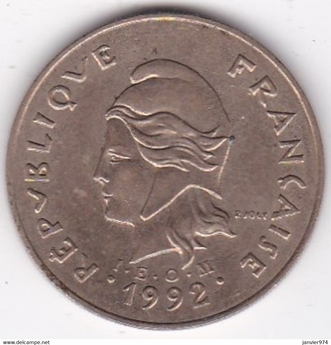 Nouvelle-Calédonie . 100 Francs 1992 . . En Cupro Nickel Aluminium, Lec# 137 - Nouvelle-Calédonie