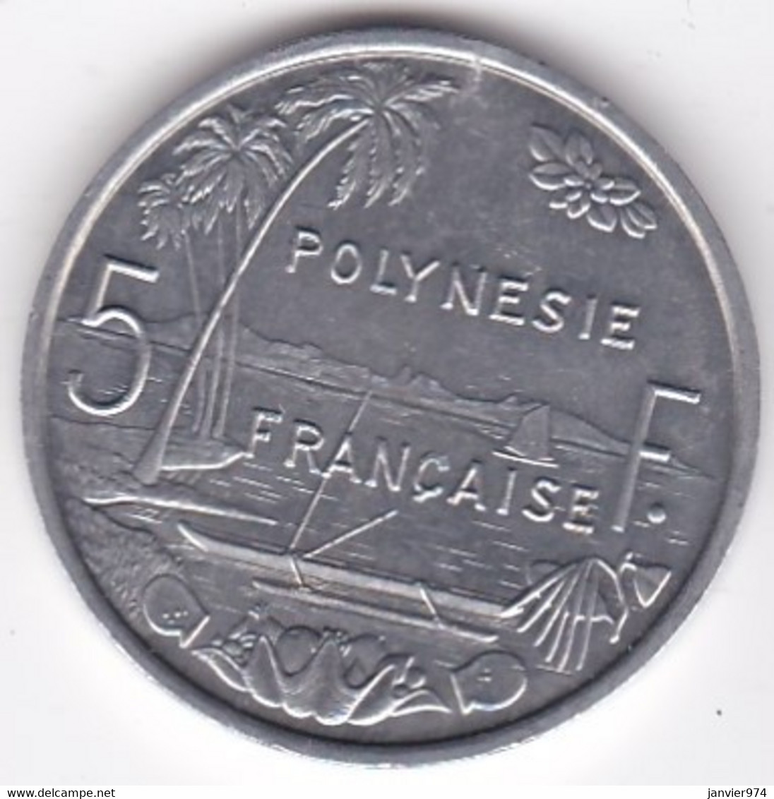 Polynésie Française . 5 Francs 1994, En Aluminium - Französisch-Polynesien