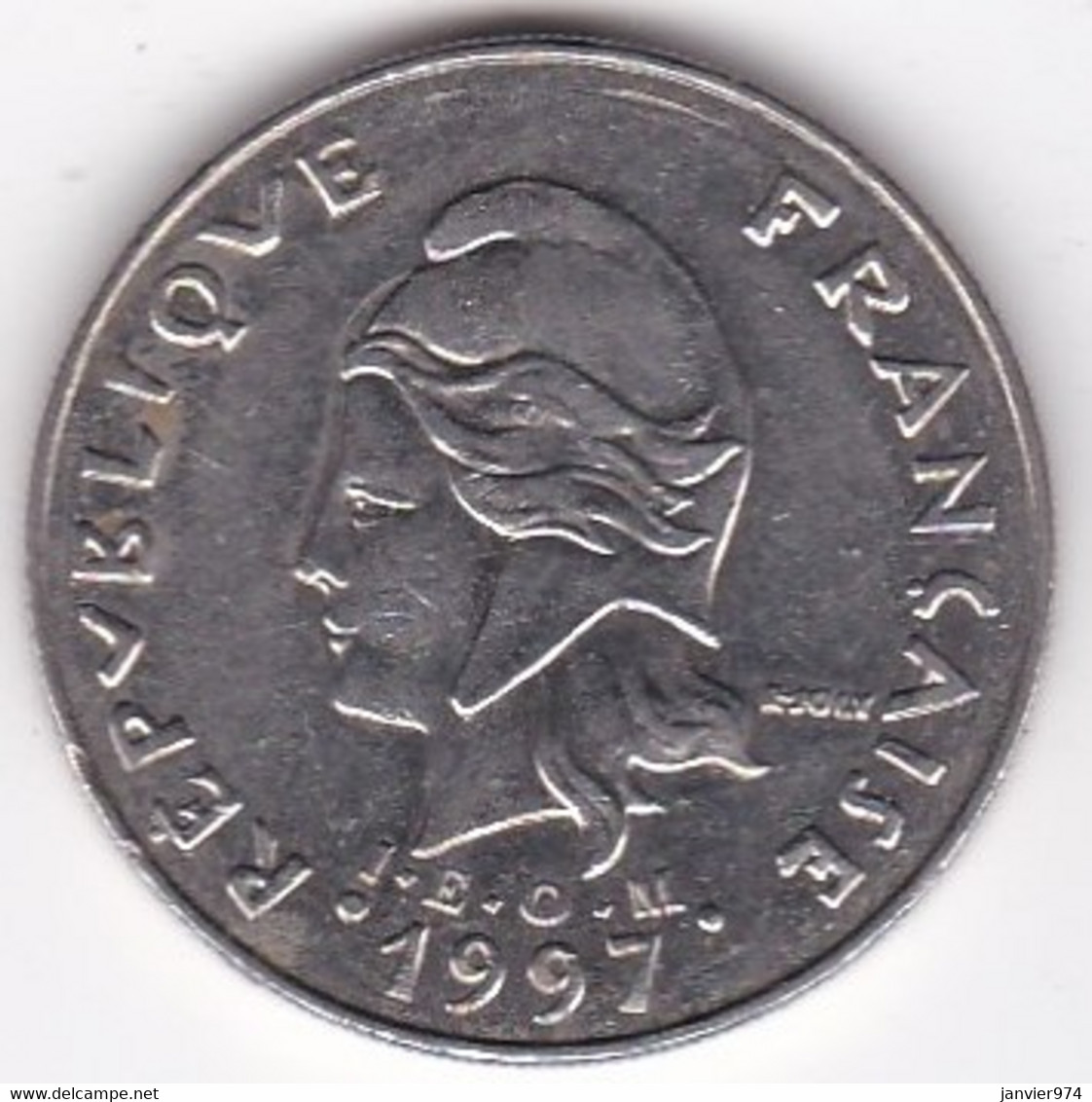 Polynésie Française. 20 Francs 1997, En Nickel - French Polynesia