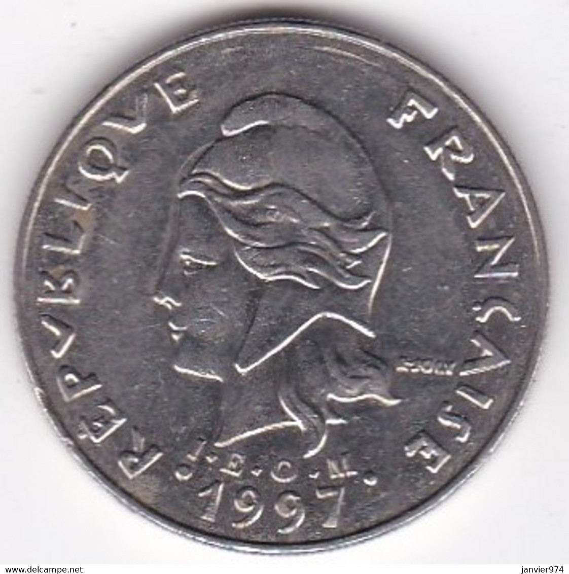 Polynésie Française. 20 Francs 1997, En Nickel - Polynésie Française
