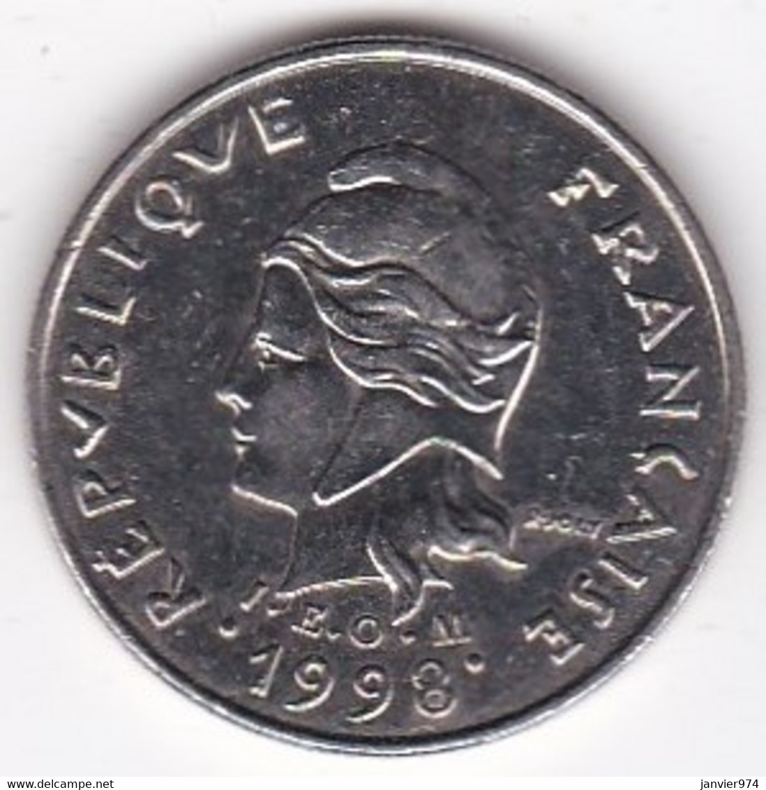 Polynésie Française. 10 Francs 1998 En Nickel - Polinesia Francesa