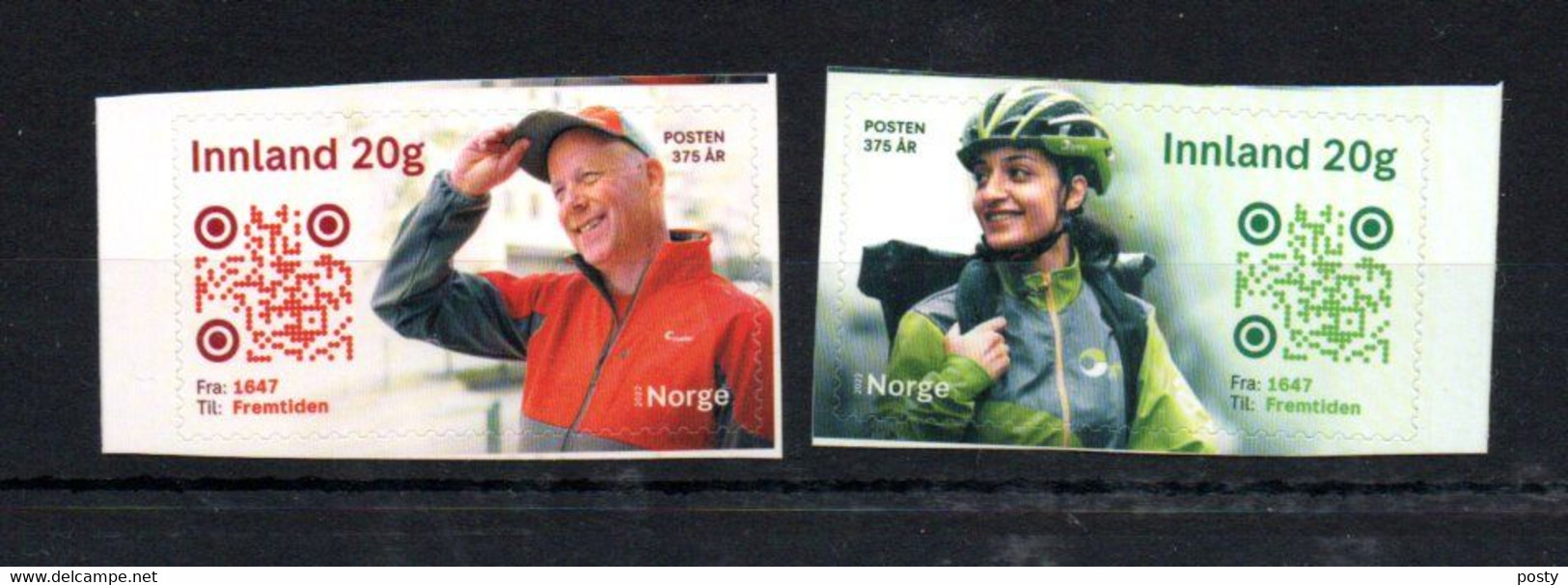 NORVEGE - NORWAY - 2022 - FACTEUR - MAILMAN - 375éme ANNIVERSAIRE - 375th ANNIVERSARY - - Ongebruikt