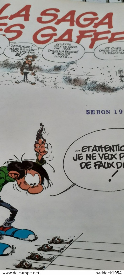La Saga Des Gaffes FRANQUIN Dupuis 1983 - Gaston