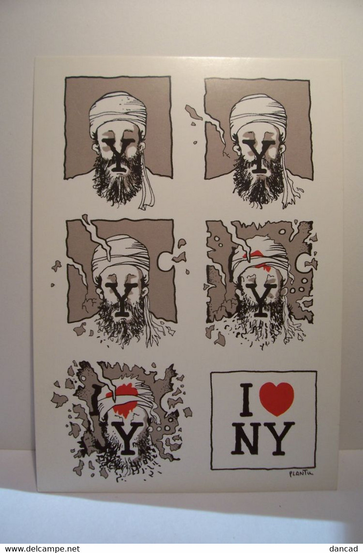PLANTU  -  Etats-Unis , 2001 : Al-Qaida Vise New York Au Coeur  - - Plantu
