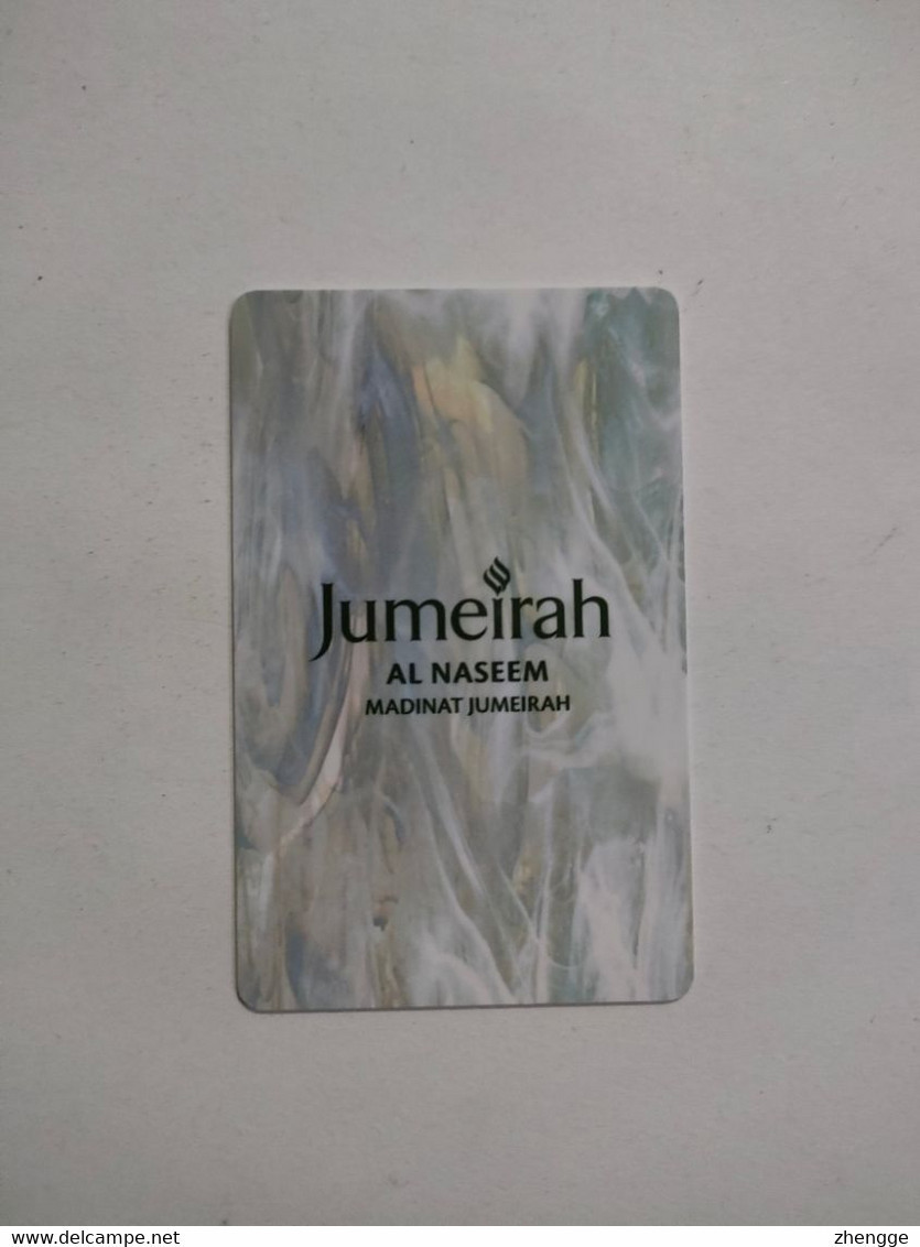 U.A.E Hotel Key, Jumeirah , Dubai (1pcs) - Hotelkarten