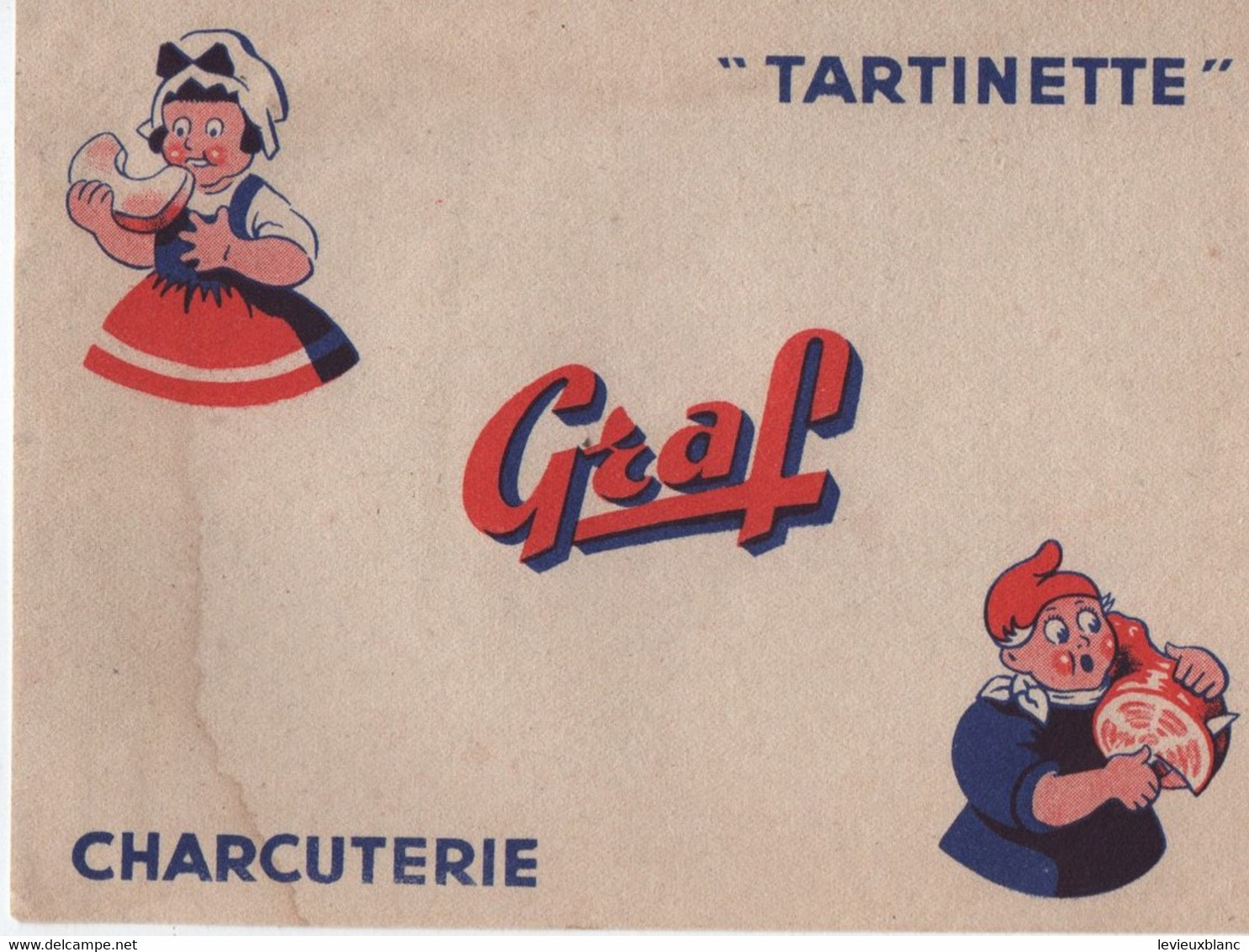 Buvard Ancien /Charcuterie / Tartinette / GRAF / //Vers 1950-1960    BUV658 - Levensmiddelen