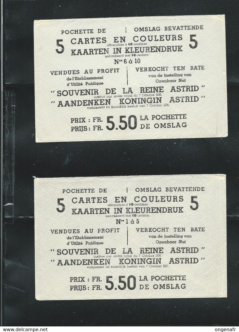 Série N° 30 Avec Enveloppes D'origine - 10 Cartes Neuves - Souvenir De La Reine Astrid / Aandenken Koningin Astrid. - Illustrated Postcards (1971-2014) [BK]