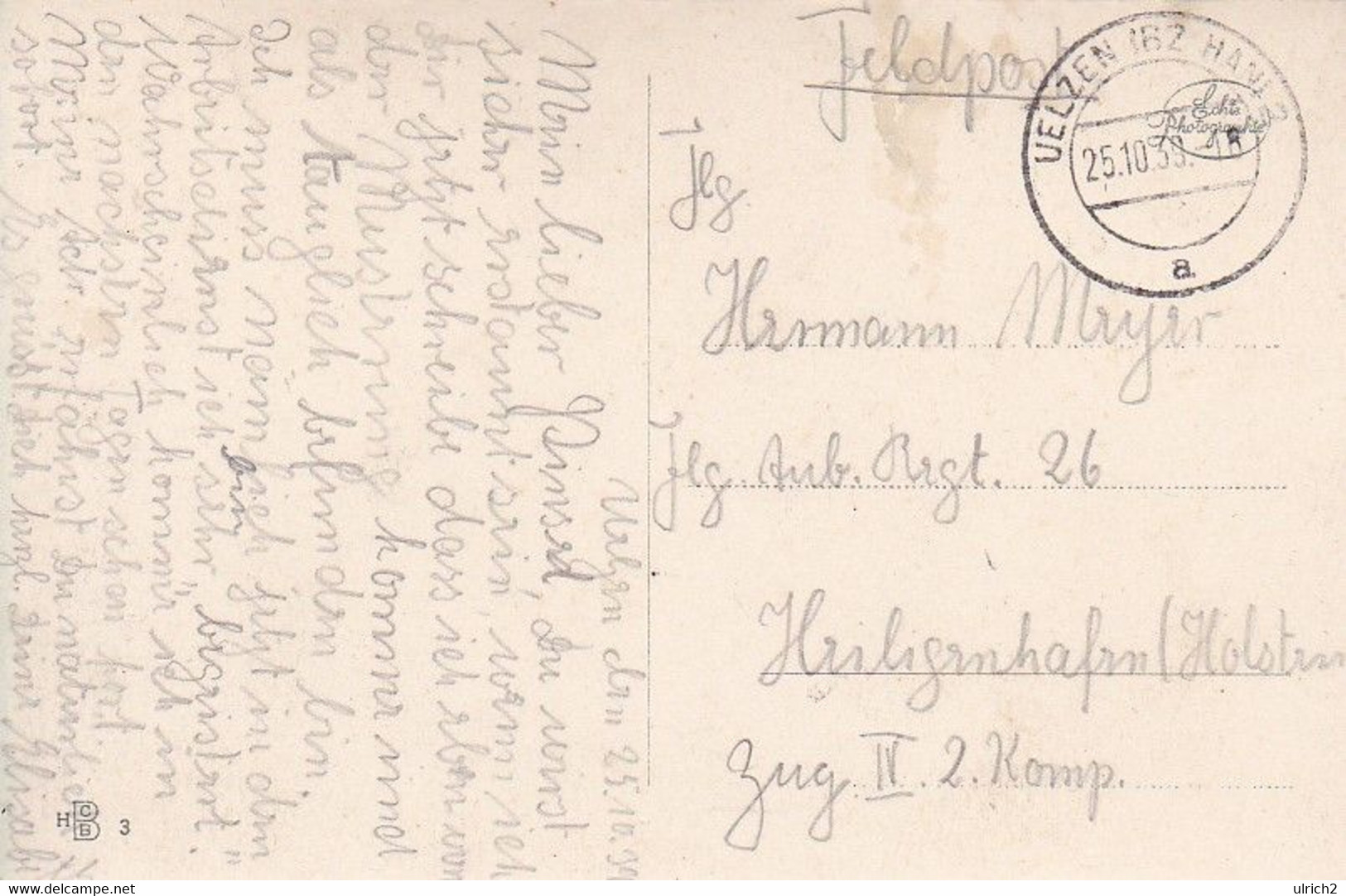 AK Uelzen - Waldgaststätte Fischerhof - Feldpost 1939  (61374) - Uelzen