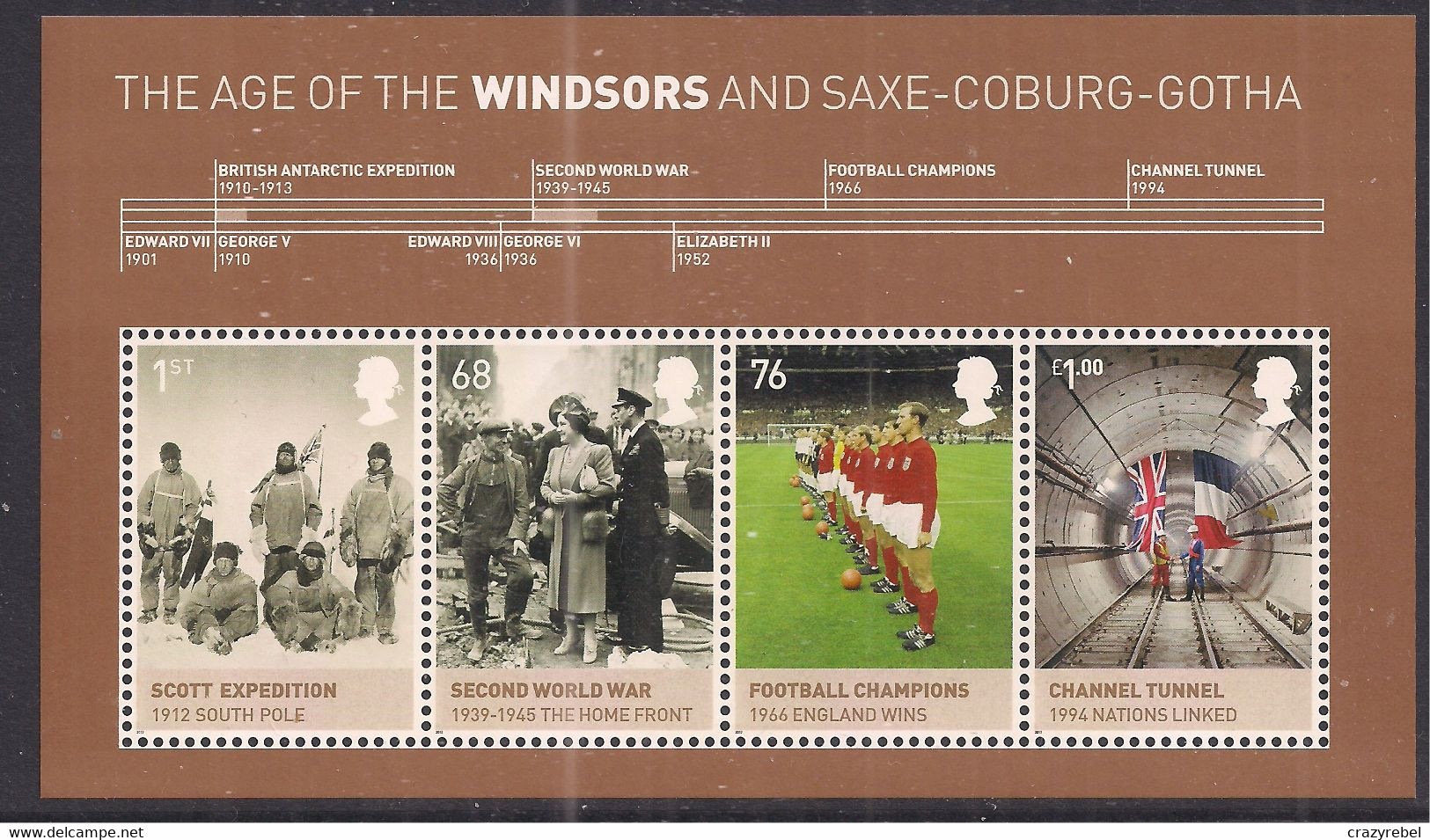 GB 2012 QE2 Age Of The  Windsor M/S 3270 UMM ( L422 ) - Sheets, Plate Blocks & Multiples