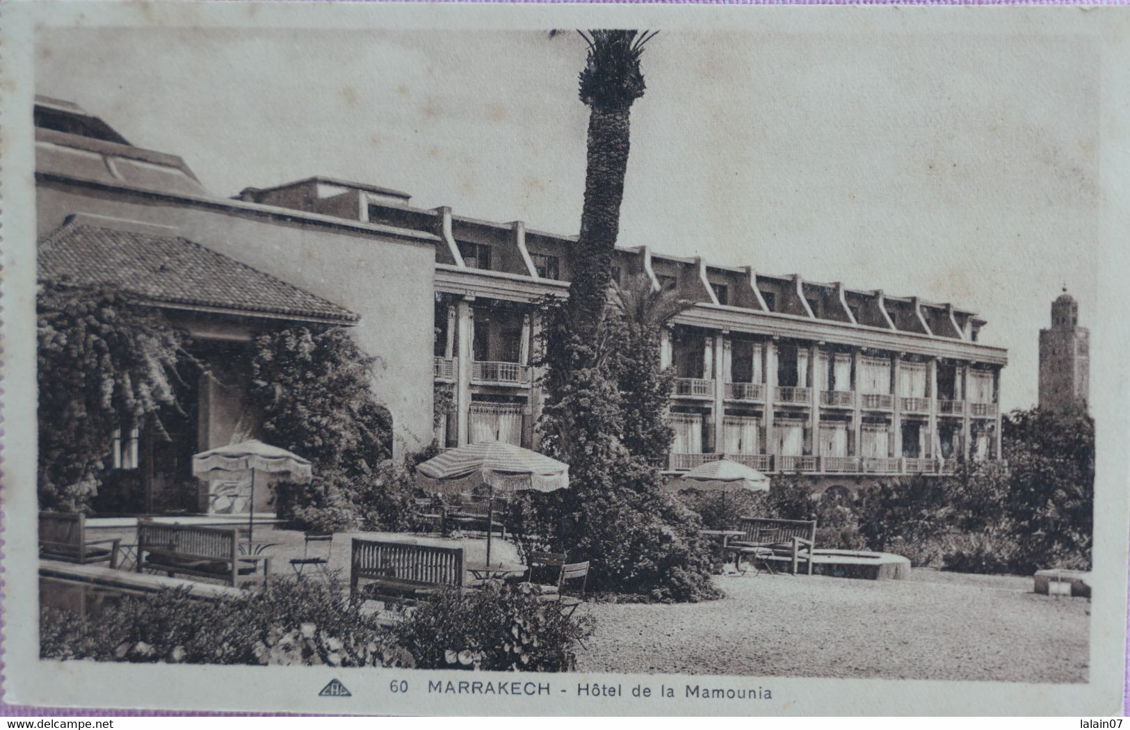 C. P. A. : Maroc : MARRAKECH : Hotel De La Mamounia, En 1933 - Marrakech