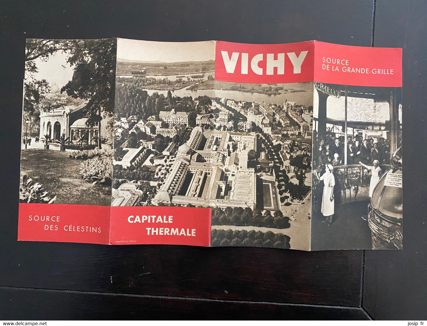 VICHY- DÉPLIANT TOURISTIQUE 8 VOLETS 1936 - Auvergne