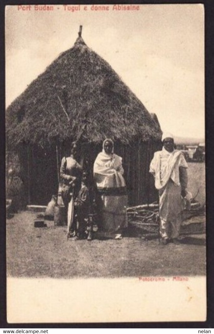 PORT SUDAN - TUGUL E DONNE ABISSINE - 1908  - F. P. - STORIA POSTALE - Sudan