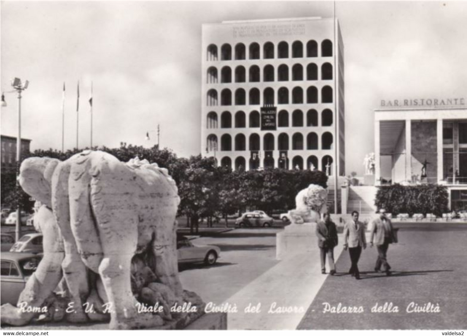 ROMA EUR - VIALE DELLA CIVILTA' DEL LAVORO - PALAZZO DELLA CIVILTA' - BAR RISTORANTE - 1962 - Ausstellungen