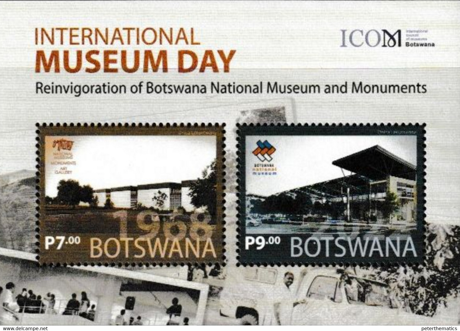 BOTSWANA, 2022, MNH, INTERNATIONAL MUSEUM DAY,S/SHEET - Musei