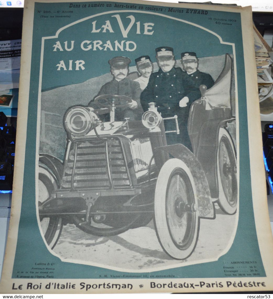 Revue La Vie Au Grand Air 16 Octobre  1903 - Other & Unclassified