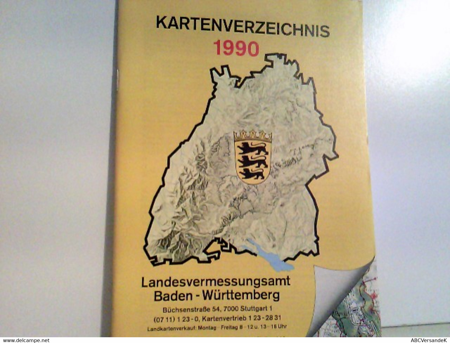 Kartenverzeichnis 1990  Landesvermessungsamt Baden-Württemberg. - Deutschland Gesamt