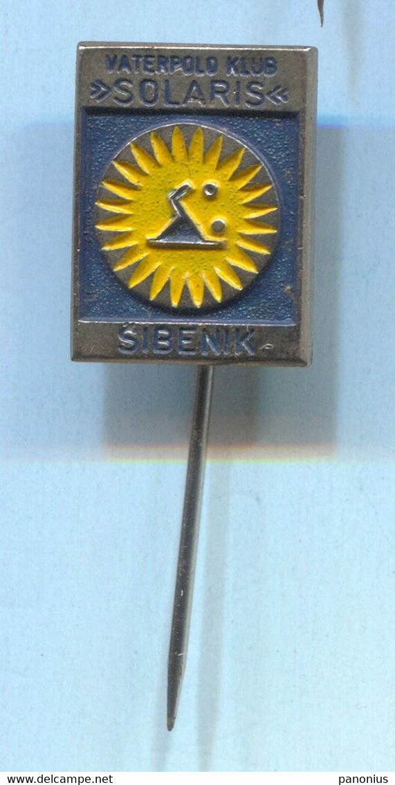 Water Polo Pallanuoto - VK SOLARIS Šibenik Croatia, Vintage Pin Badge Abzeichen - Water Polo