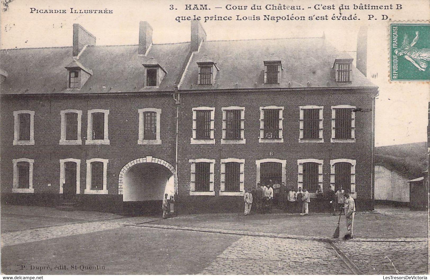 CPA - 80 - HAM - Somme - Cour Du Chateau - Prince Louis Napoléon évasion - PICARDIE ILLUSTREE - P. DUPRE - Ham