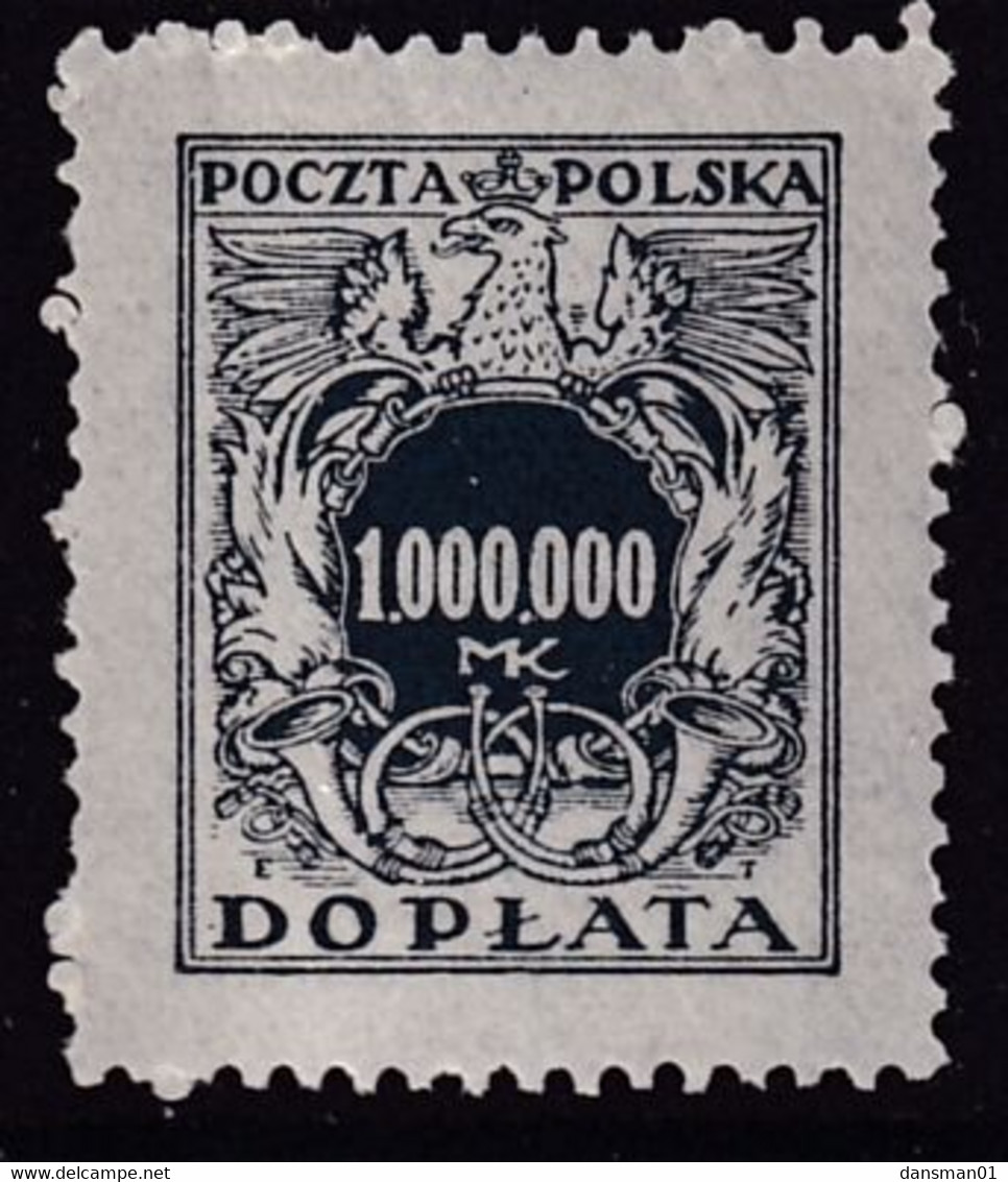 POLAND 1924 Postage Due Fi D62 Mint Never Hinged - Segnatasse