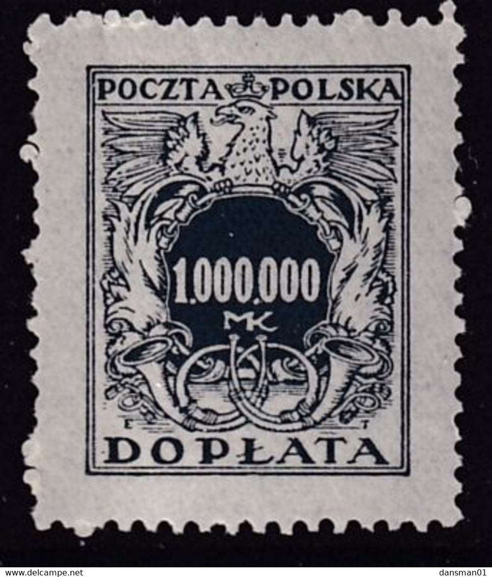 POLAND 1924 Postage Due Fi D62 Mint Never Hinged - Portomarken