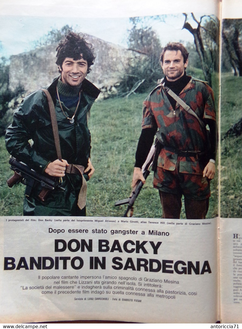 La Domenica Del Corriere 18 Marzo 1969 Don Backy Cina Mongolia Aviazione Magia - Altri & Non Classificati